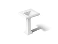 KOHLER K-2238-1-0 Memoirs Classic 24-1/4" Rectangular Pedestal Bathroom Sink - White