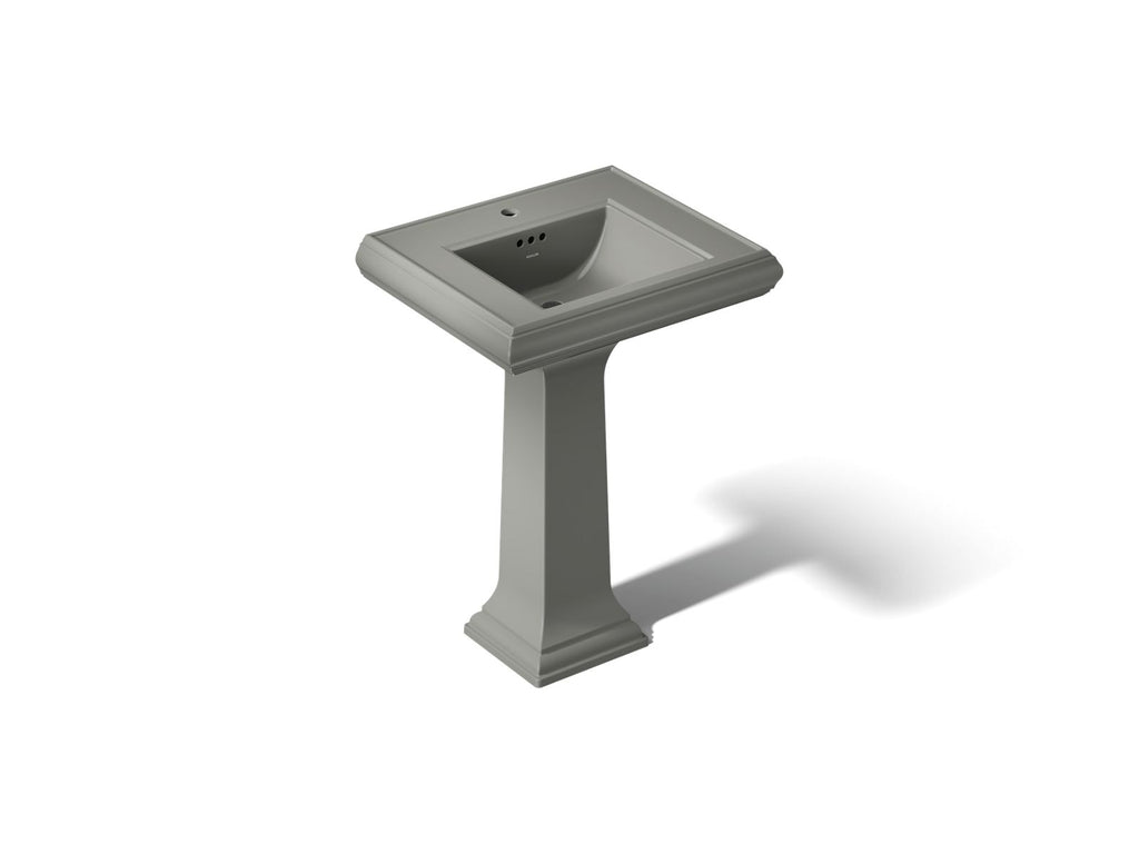 KOHLER K-2238-1-58 Memoirs Classic 24-1/4" Rectangular Pedestal Bathroom Sink - Thunder Grey