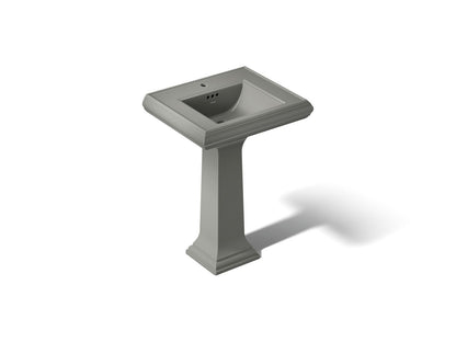 KOHLER K-2238-1-58 Memoirs Classic 24-1/4" rectangular pedestal bathroom sink - Thunder Grey