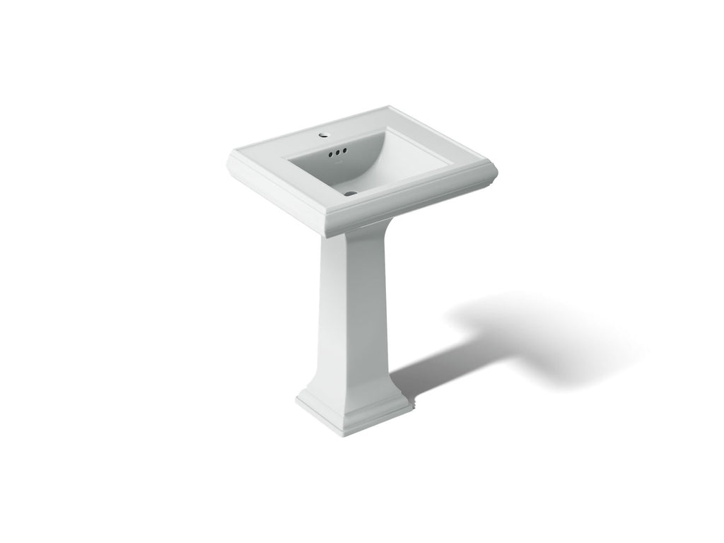 KOHLER K-2238-1-95 Memoirs Classic 24-1/4" Rectangular Pedestal Bathroom Sink - Ice Grey