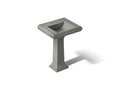 KOHLER K-2238-4-58 Memoirs Classic 24-1/4" Rectangular Pedestal Bathroom Sink - Thunder Grey