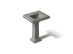 KOHLER K-2238-4-58 Memoirs Classic 24-1/4" Rectangular Pedestal Bathroom Sink - Thunder Grey