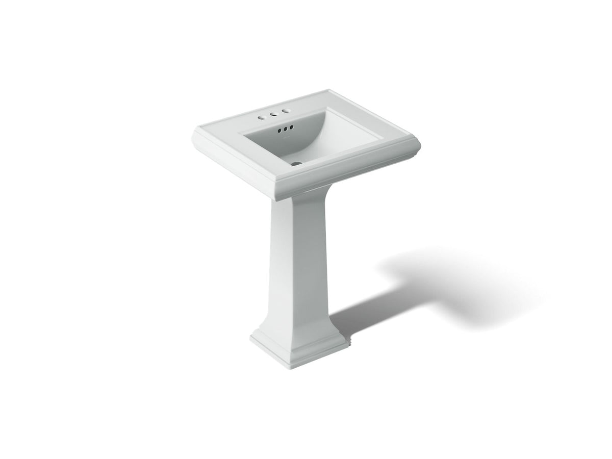 KOHLER K-2238-4-95 Memoirs Classic 24-1/4" Rectangular Pedestal Bathroom Sink - Ice Grey