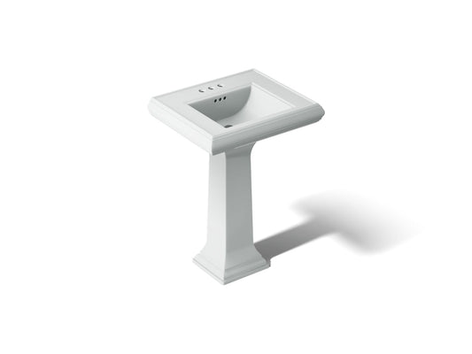 KOHLER K-2238-4-95 Memoirs Classic 24-1/4" rectangular pedestal bathroom sink - Ice Grey