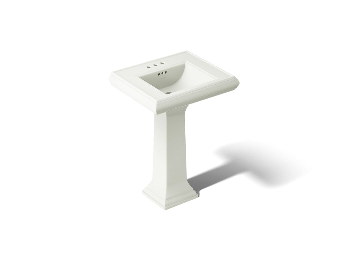 KOHLER K-2238-4-NY Memoirs Classic 24-1/4" Rectangular Pedestal Bathroom Sink - Dune