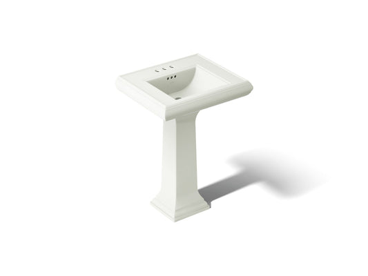 KOHLER K-2238-4-NY Memoirs Classic 24-1/4" rectangular pedestal bathroom sink - Dune