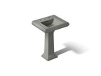 KOHLER K-2238-8-58 Memoirs Classic 24-1/4" Rectangular Pedestal Bathroom Sink - Thunder Grey
