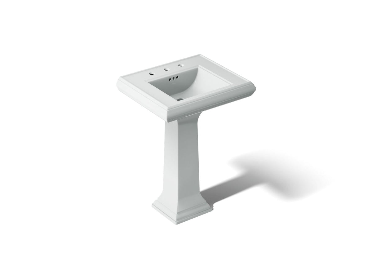 KOHLER K-2238-8-95 Memoirs Classic 24-1/4" Rectangular Pedestal Bathroom Sink - Ice Grey
