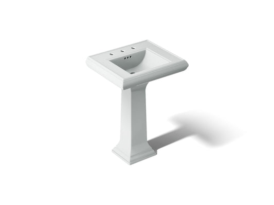 KOHLER K-2238-8-95 Memoirs Classic 24-1/4" rectangular pedestal bathroom sink - Ice Grey
