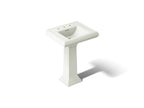 KOHLER K-2238-8-NY Memoirs Classic 24-1/4" Rectangular Pedestal Bathroom Sink - Dune