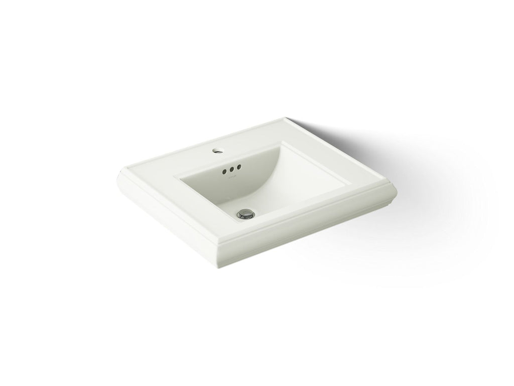 KOHLER K-2239-1-NY Memoirs Pedestal/Console Table Bathroom Sink Basin With Single Faucet-Hole Drilling - Dune