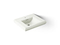 KOHLER K-2239-1-NY Memoirs Pedestal/Console Table Bathroom Sink Basin With Single Faucet-Hole Drilling - Dune