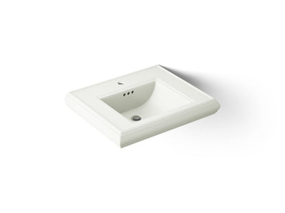 KOHLER K-2239-1-NY Memoirs Pedestal/console table bathroom sink basin with single faucet-hole drilling - Dune