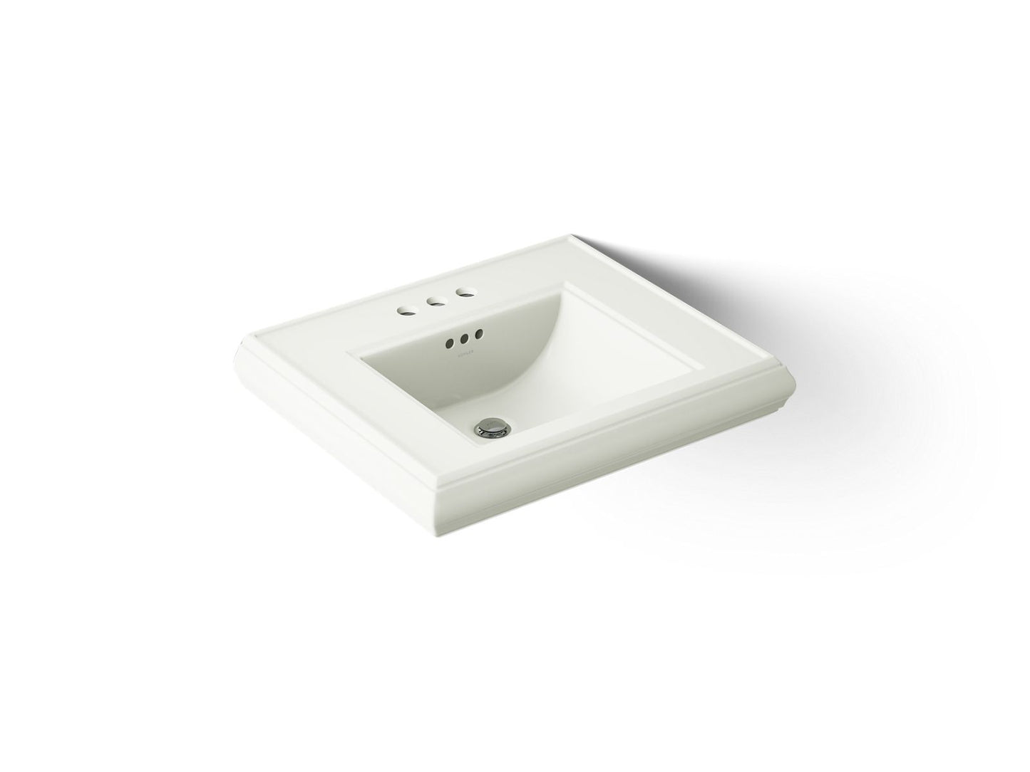 KOHLER K-2239-4-NY Memoirs Pedestal/console table bathroom sink basin with 4" centerset faucet holes - Dune