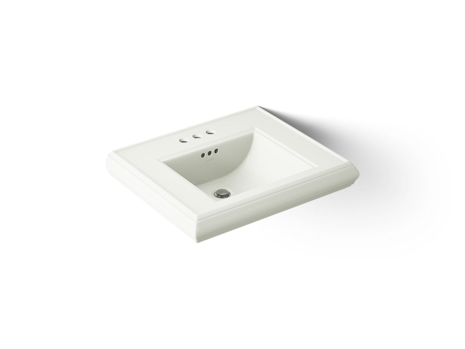 KOHLER K-2239-4-NY Memoirs Pedestal/Console Table Bathroom Sink Basin With 4" Centerset Faucet Holes - Dune