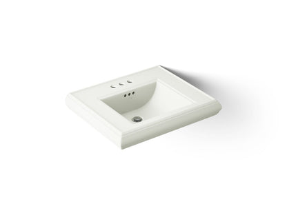 KOHLER K-2239-4-NY Memoirs Pedestal/console table bathroom sink basin with 4" centerset faucet holes - Dune