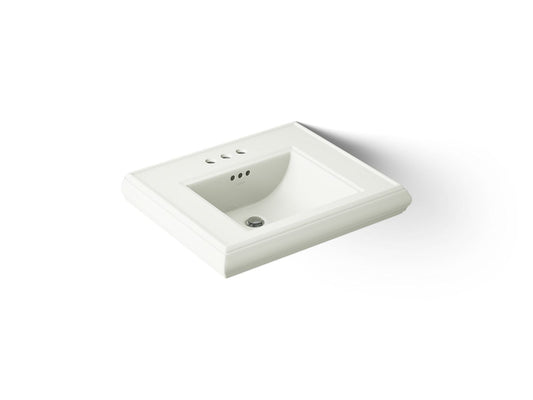 KOHLER K-2239-4-NY Memoirs Pedestal/console table bathroom sink basin with 4" centerset faucet holes - Dune
