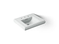 KOHLER K-2239-8-95 Memoirs Pedestal/Console Table Bathroom Sink Basin With 8" Widespread Faucet Holes - Ice Grey