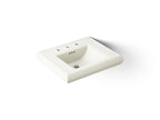 KOHLER K-2239-8-96 Memoirs Pedestal/Console Table Bathroom Sink Basin With 8" Widespread Faucet Holes - Biscuit