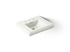 KOHLER K-2239-8-NY Memoirs Pedestal/Console Table Bathroom Sink Basin With 8" Widespread Faucet Holes - Dune