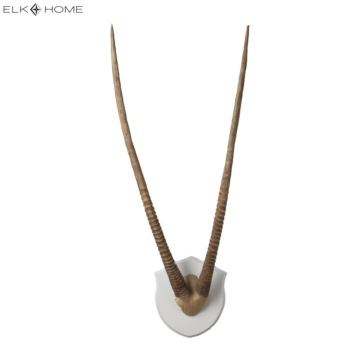 MARKETPLACE 225026 Gazelle Horns Dimensional Wall Art - Ecru