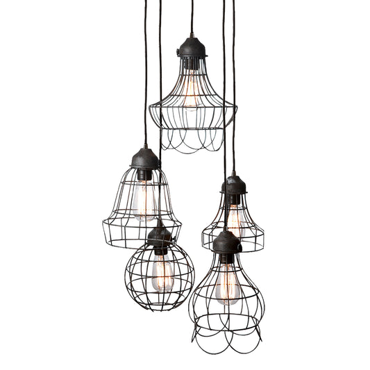 ELK SIGNATURE 225031 Wire 6'' Wide 5-Light Multi Pendant - Oil Rubbed Bronze