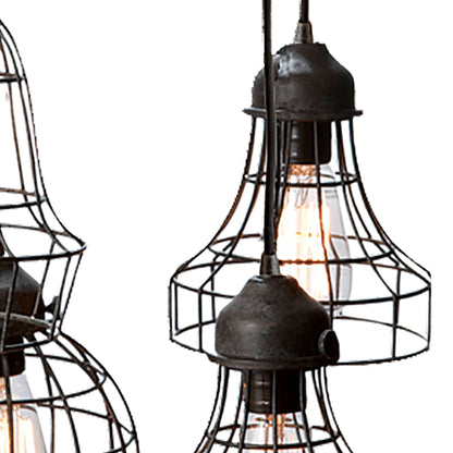 ELK SIGNATURE 225031 Wire 6'' Wide 5-Light Multi Pendant - Oil Rubbed Bronze