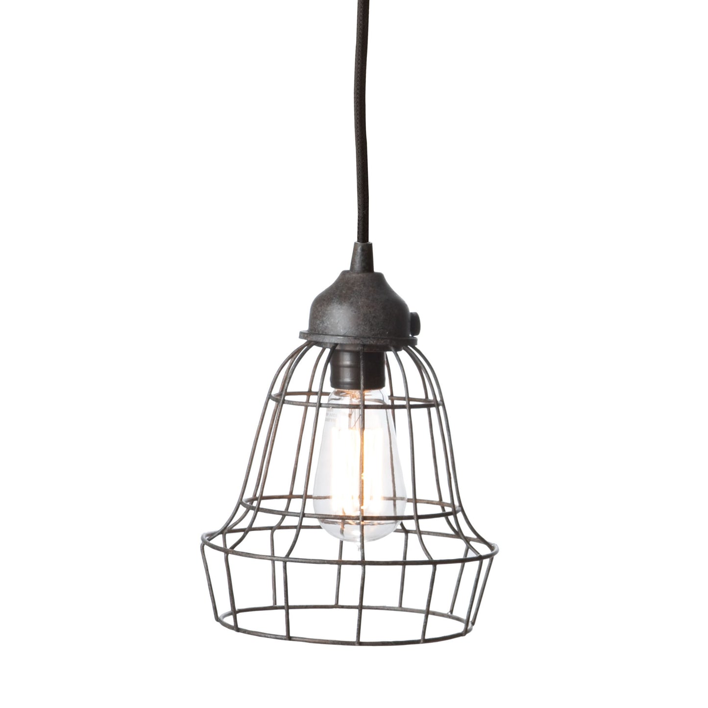 ELK SIGNATURE 225032 Wire 6'' Wide 1-Light Mini Pendant - Brown