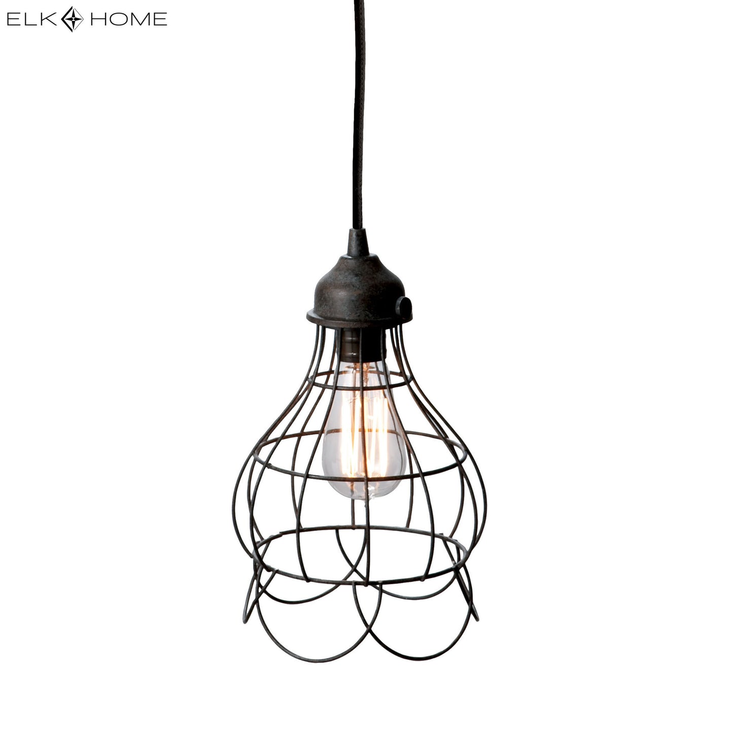 MARKETPLACE 225033 Wire 6'' Wide 1-Light Mini Pendant - Oil Rubbed Bronze