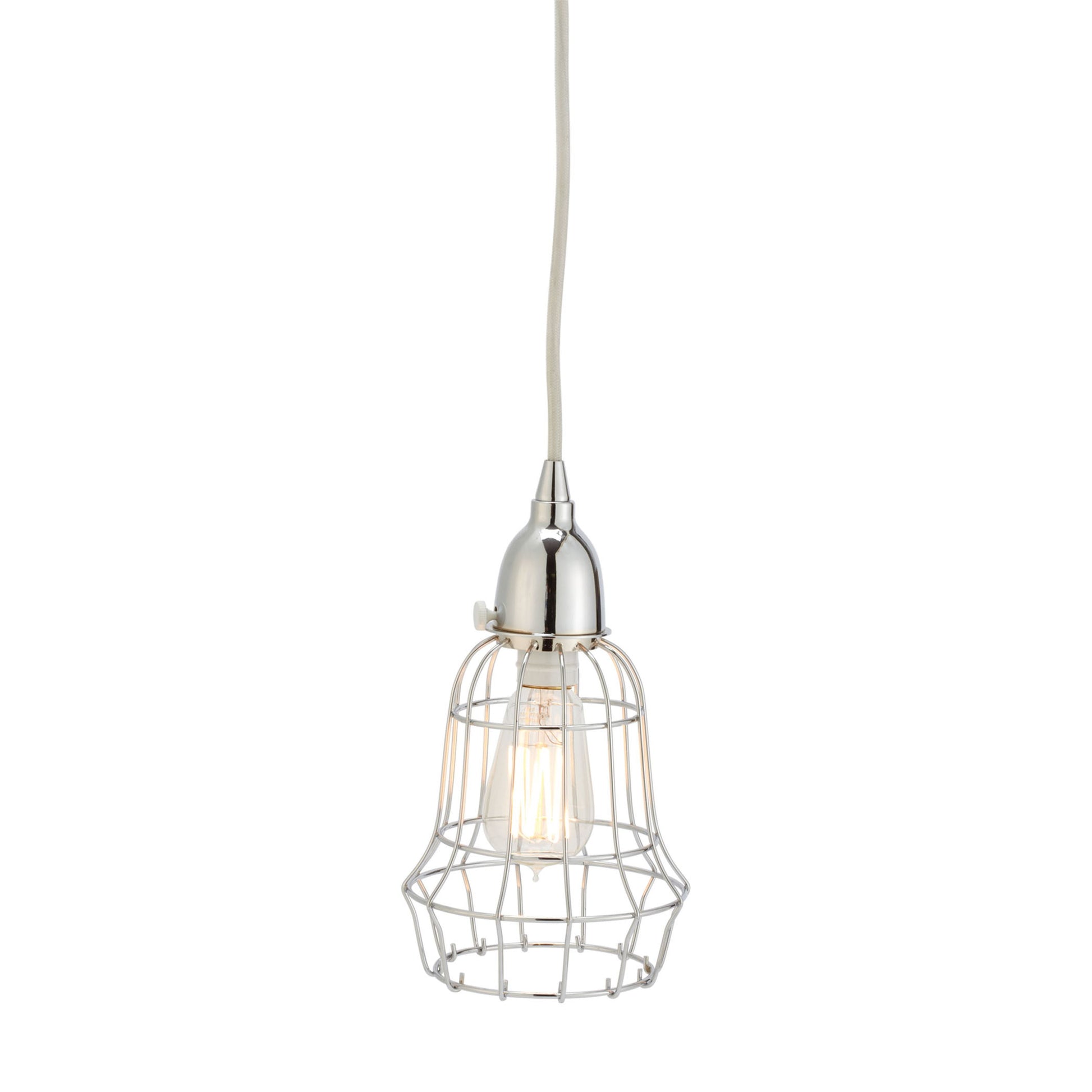 ELK SIGNATURE 225040 Wire 6'' Wide 1-Light Mini Pendant - Silver