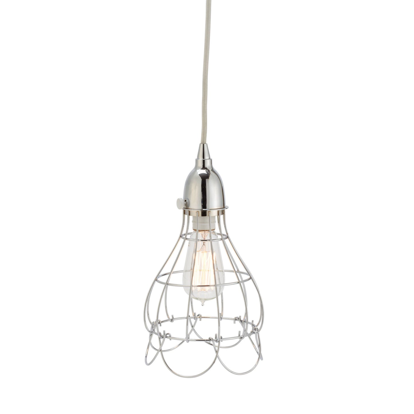 ELK SIGNATURE 225041 Wire 6'' Wide 1-Light Mini Pendant - Silver