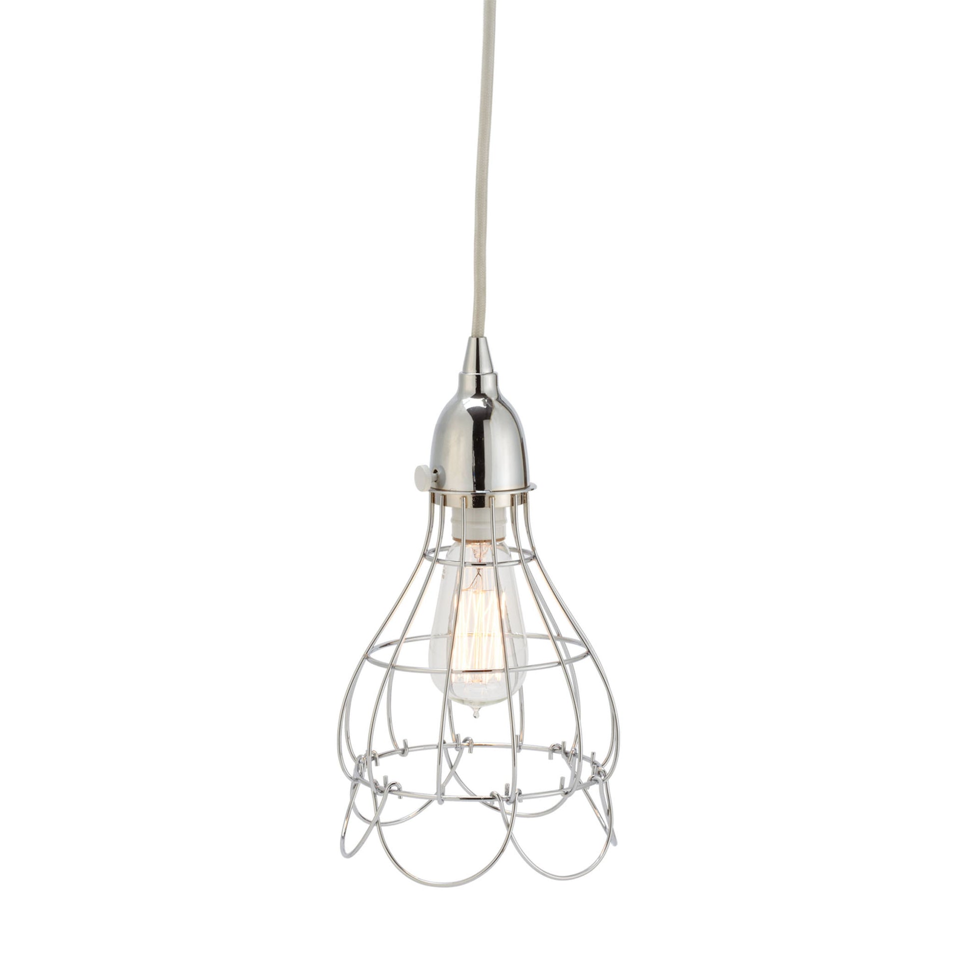 ELK SIGNATURE 225041 Wire 6'' Wide 1-Light Mini Pendant - Silver