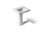 KOHLER K-2258-1-95 Memoirs Classic 27-1/4" Rectangular Pedestal Bathroom Sink - Ice Grey