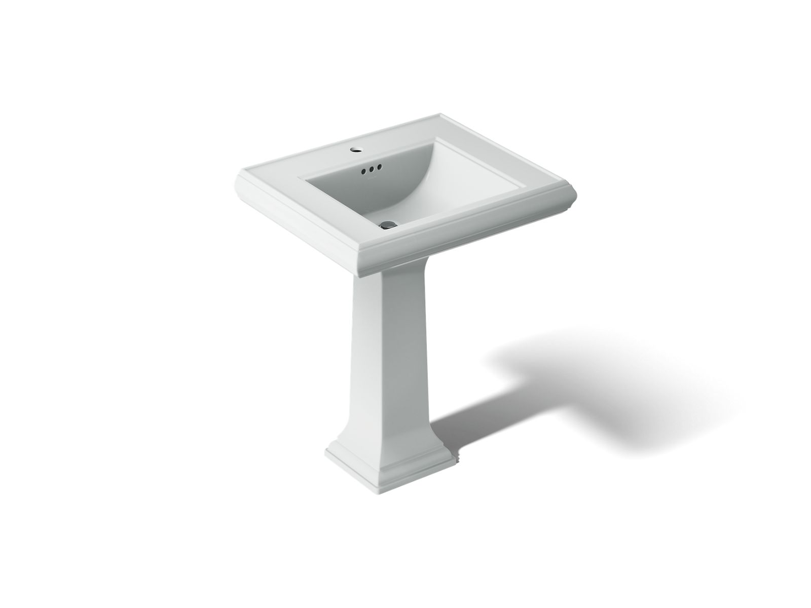 KOHLER K-2258-1-95 Memoirs Classic 27-1/4" Rectangular Pedestal Bathroom Sink - Ice Grey