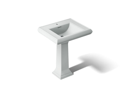 KOHLER K-2258-1-95 Memoirs Classic 27-1/4" rectangular pedestal bathroom sink - Ice Grey