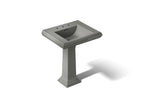 KOHLER K-2258-8-58 Memoirs Classic 27-1/4" Rectangular Pedestal Bathroom Sink - Thunder Grey