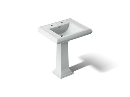 KOHLER K-2258-8-95 Memoirs Classic 27-1/4" rectangular pedestal bathroom sink - Ice Grey