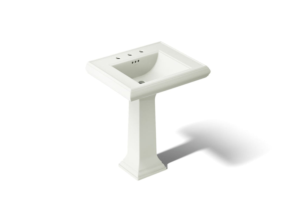 KOHLER K-2258-8-NY Memoirs Classic 27-1/4" Rectangular Pedestal Bathroom Sink - Dune