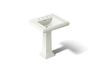 KOHLER K-2258-8-NY Memoirs Classic 27-1/4" rectangular pedestal bathroom sink - Dune