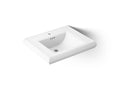 KOHLER K-2259-1-0 Memoirs Pedestal/Console Table Bathroom Sink Basin With Single Faucet-Hole Drilling - White