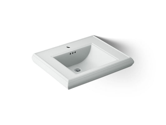 KOHLER K-2259-1-95 Memoirs Pedestal/console table bathroom sink basin with single faucet-hole drilling - Ice Grey