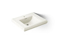KOHLER K-2259-1-96 Memoirs Pedestal/Console Table Bathroom Sink Basin With Single Faucet-Hole Drilling - Biscuit