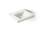 KOHLER K-2259-1-NY Memoirs Pedestal/Console Table Bathroom Sink Basin With Single Faucet-Hole Drilling - Dune