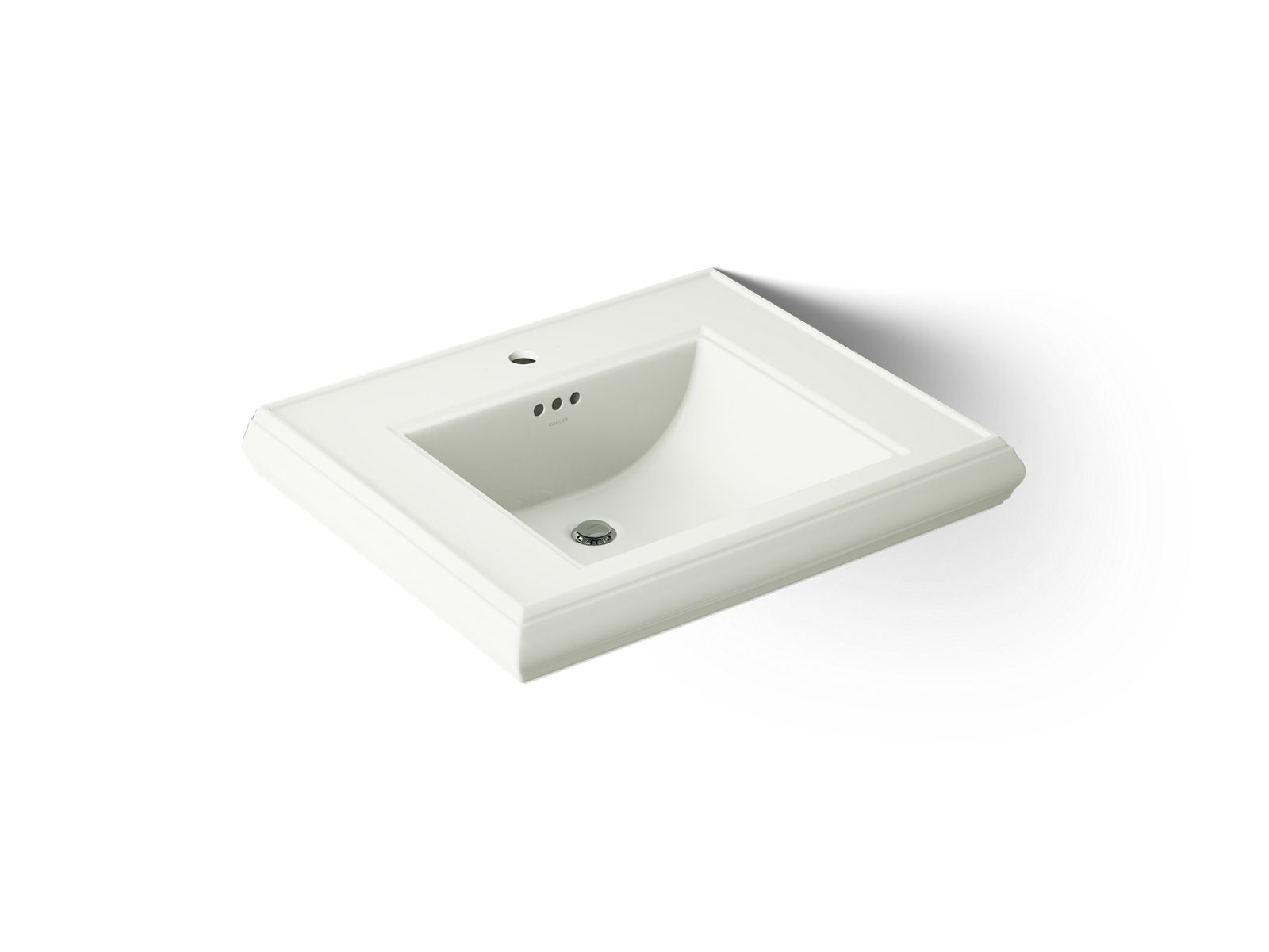 KOHLER K-2259-1-NY Memoirs Pedestal/Console Table Bathroom Sink Basin With Single Faucet-Hole Drilling - Dune