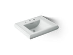 KOHLER K-2259-8-95 Memoirs Pedestal/Console Table Bathroom Sink Basin With 8" Widespread Faucet Holes - Ice Grey