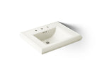 KOHLER K-2259-8-96 Memoirs Pedestal/Console Table Bathroom Sink Basin With 8" Widespread Faucet Holes - Biscuit
