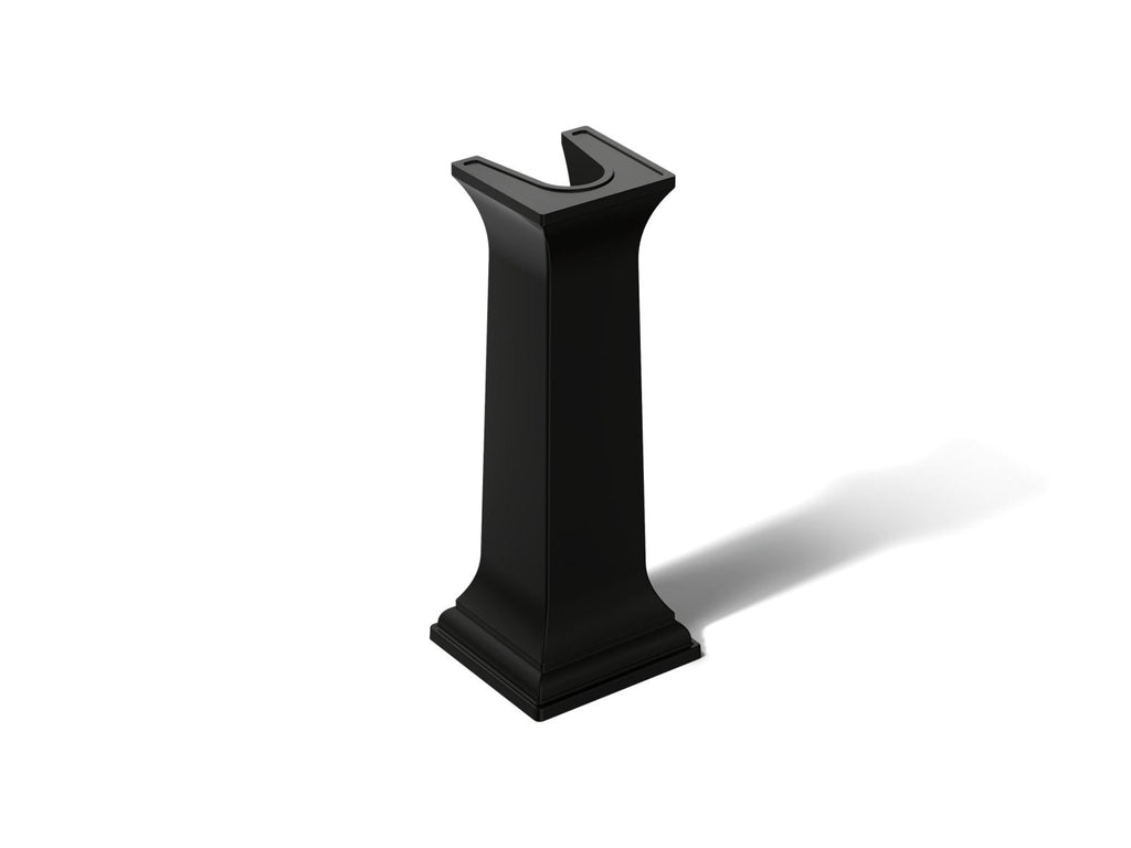 KOHLER K-2267-7 Memoirs Bathroom Sink Pedestal - Black Black