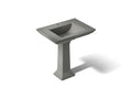 KOHLER K-2268-1-58 Memoirs Stately 30-3/4" Rectangular Pedestal Bathroom Sink - Thunder Grey