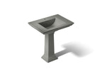 KOHLER K-2268-1-58 Memoirs Stately 30-3/4" Rectangular Pedestal Bathroom Sink - Thunder Grey