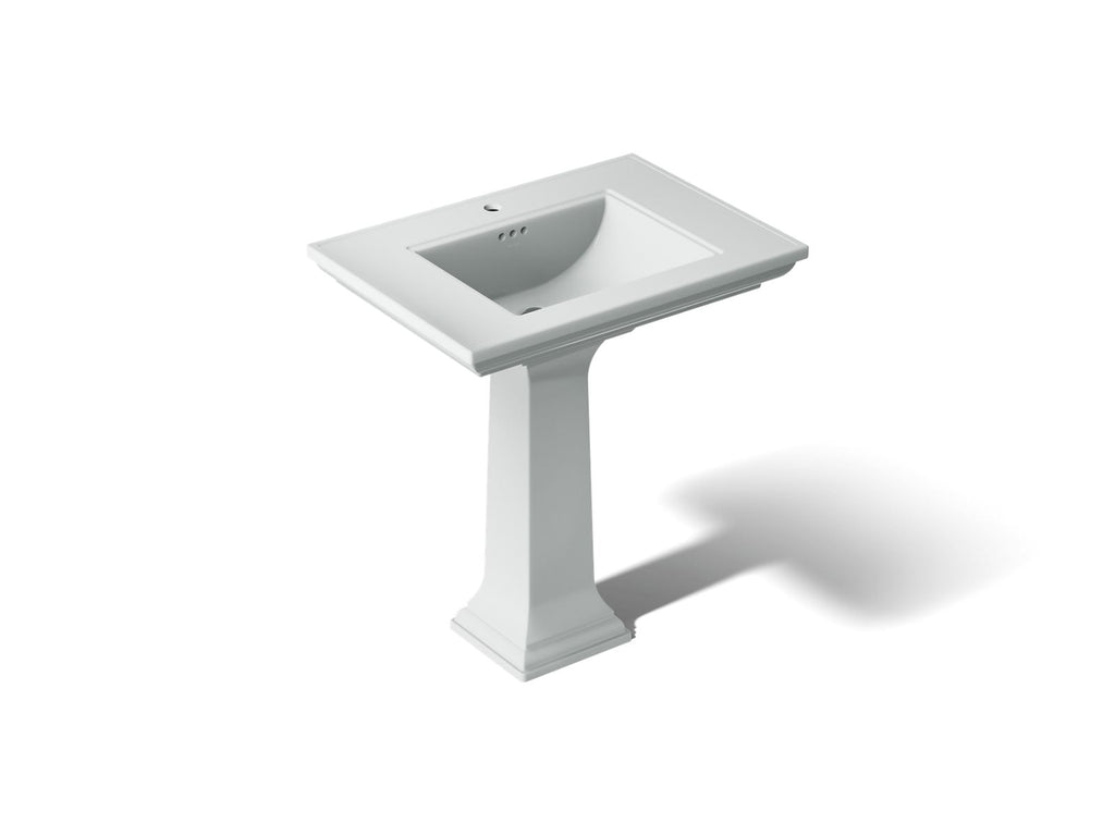 KOHLER K-2268-1-95 Memoirs Stately 30-3/4" Rectangular Pedestal Bathroom Sink - Ice Grey